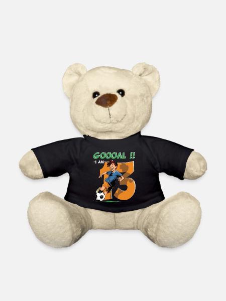 Fußball Geburtstag - 13 Jahre Alter Junge - 13. - Teddy - Schwarz