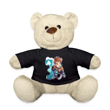 Ice Hockey Geburtstag - 3 Jahre Alter Junge - 3. - Teddy - Schwarz - Vorne