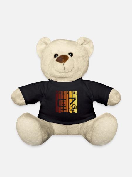 Retro Schreiner Carpenter Holzmechaniker Tischler - Teddy - Schwarz