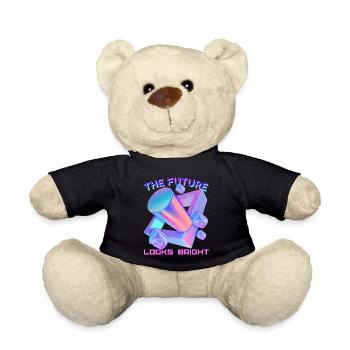 Futuristic shape, future design, funny saying - Teddy Bear - black - Front