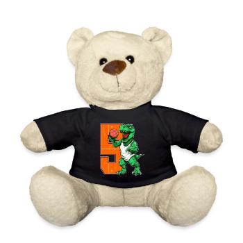 Basketball Dino - 5 year old boy - 5. - Teddy Bear - black - Front