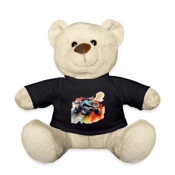 Monster Truck Big Retro Race Dad Trucker Lover - Teddy - Schwarz - Vorne