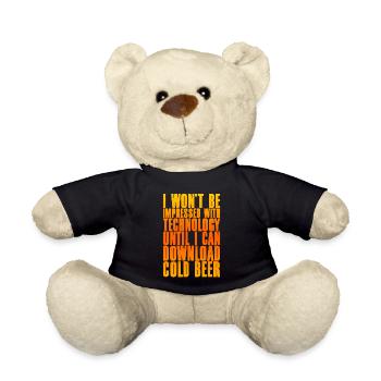 Jusqu’à ce que je puisse télécharger de la bière froide - Nounours - noir - Devant