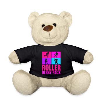 Roller derby - Nounours - noir - Devant