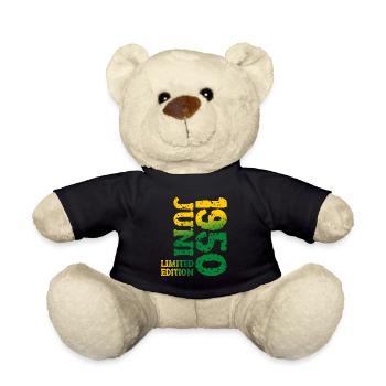 1950 Juni Limited Edition Geburtstag Geschenk - Teddy - Schwarz - Vorne