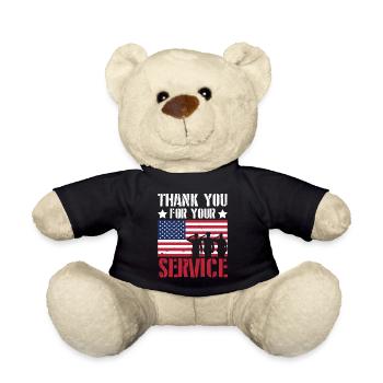 Danke Für Ihren Dienst - Veteran - Teddy - Schwarz - Vorne