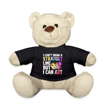 Je ne peux pas tracer une ligne droite mais je peux Art - Nounours - noir - Devant
