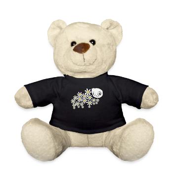 Bärtierchen Tardigrade Blüten - Teddy - Schwarz - Vorne