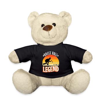 Bocce ball legend - Teddy Bear - black - Front