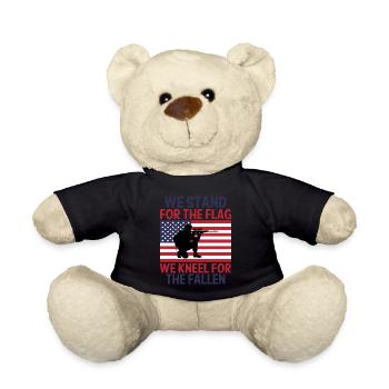 Wir Stehen Für Die Flagge Wir Knien für Gefallene - Teddy - Schwarz - Vorne