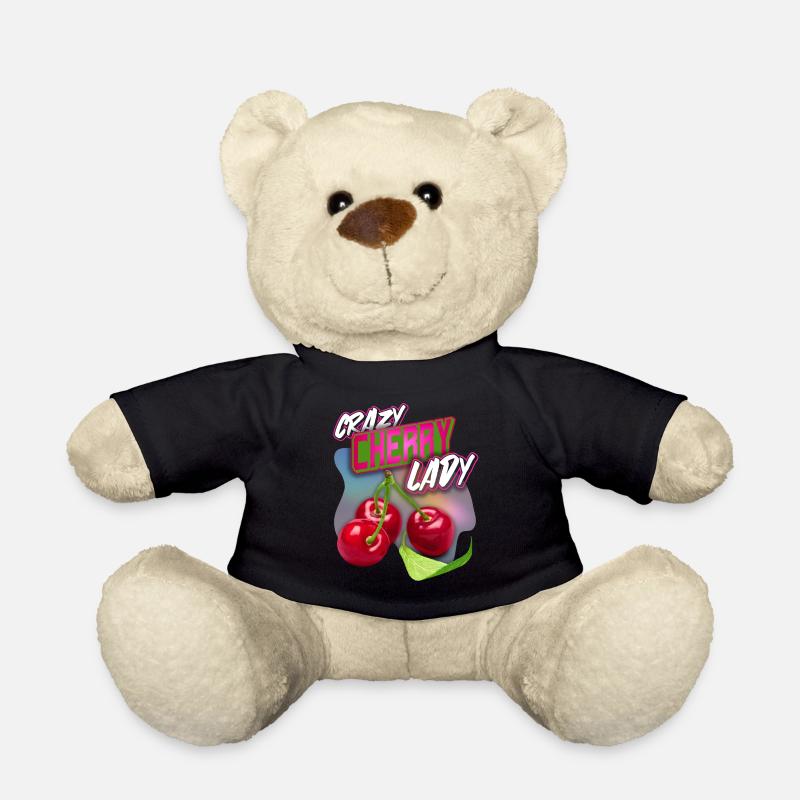 Crazy Cherry-Fruit Kirsche lustiger Spruch - Teddy - Schwarz