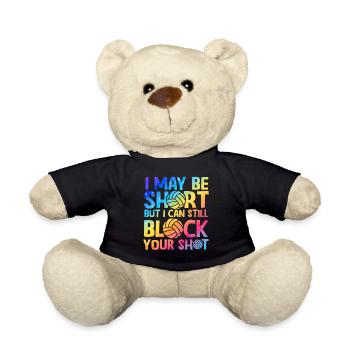 Ich kann deinen Schuss blockieren Beachvolleyball - Teddy - Schwarz - Vorne