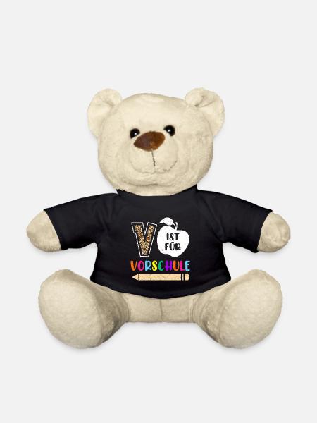 Vorschulkinder V ist für Vorschule Kleinkind - Teddy - Schwarz
