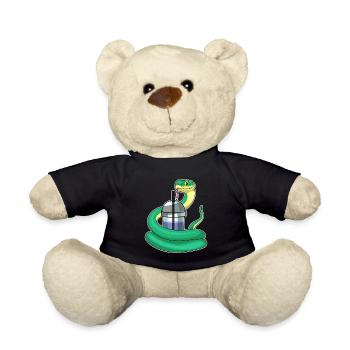 Snake Bubble Tea - Teddy Bear - black - Front