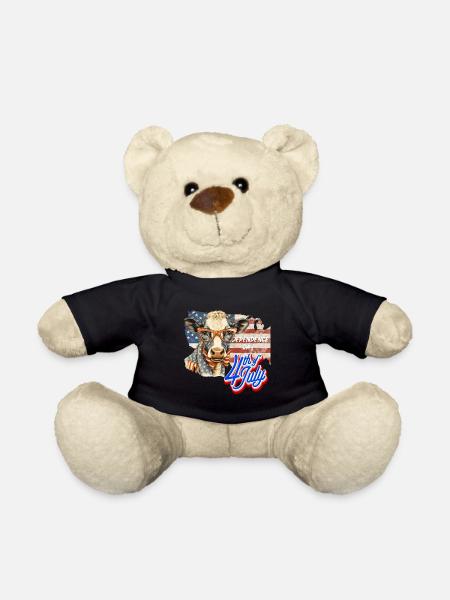 4 juillet - Jour de l’indépendance des États-Unis - Nounours - noir