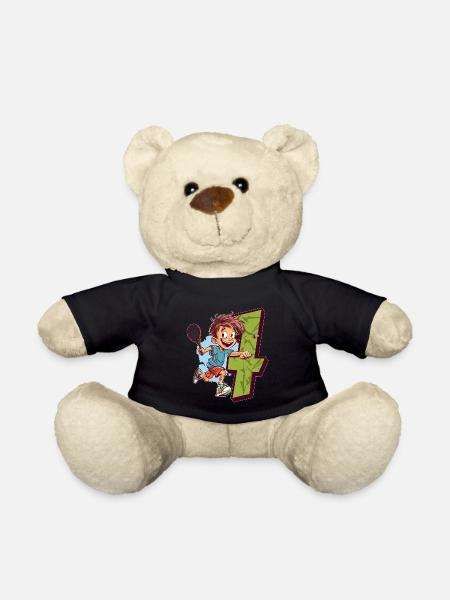 Je suis 7 Badminton Kid - Badminton - Nounours - noir
