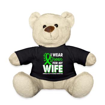 Wear green for Awareness Month for - Teddy Bear - black - Front
