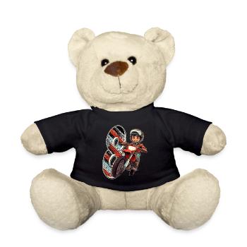 Je suis 8 Motocross Kid - Motocross - Nounours - noir - Devant