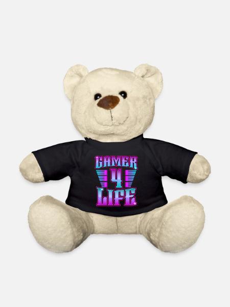 Gamer 4 Life Idée cadeau Gamer for Life - Nounours - noir