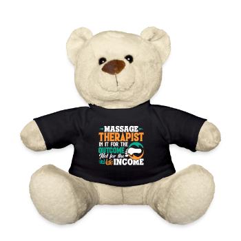Massage Therapist In It For The Outcome - Teddy Bear - black - Front