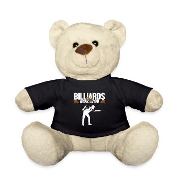 Billiards First Work Later Billardtisch Billiards - Teddy - Schwarz - Vorne