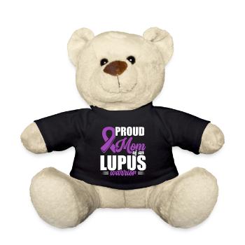 Conscience du lupus Fière mère d’un guerrier lupus - Nounours - noir - Devant