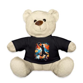 Basketball Basketball Player - Teddy Bear - black - Front