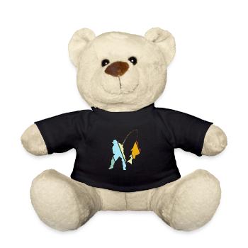 Angeln Retro - Teddy - Schwarz - Vorne