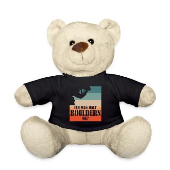 Bouldern Kletterer Klettern - Teddy - Schwarz - Vorne