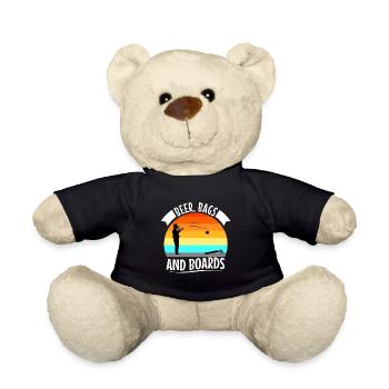 Cornhole - Beer Bags and Boards - Teddy Bear - black - Front