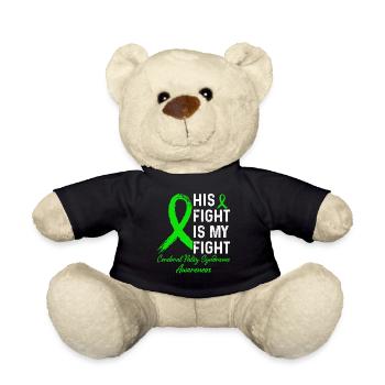 Fight awareness of cerebral palsy syndrome - Teddy Bear - black - Front