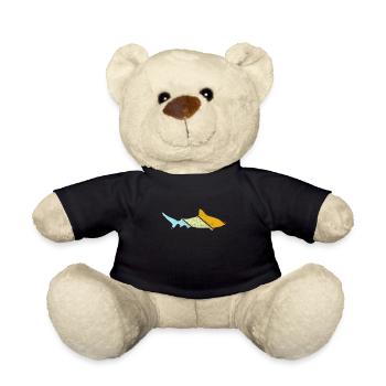 Shark Retro - Teddy Bear - black - Front