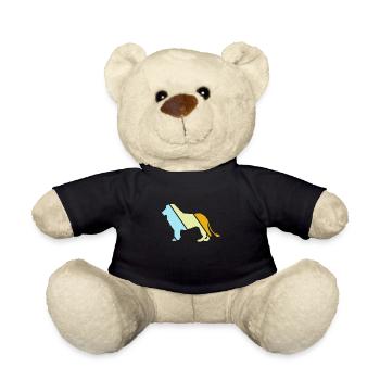 Lion rétro - Nounours - noir - Devant