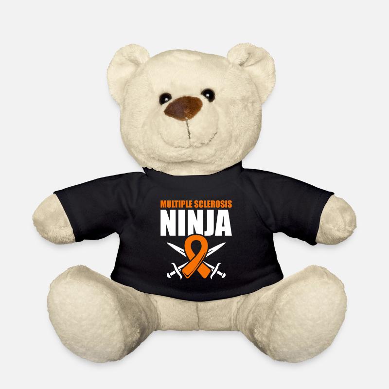 Ms-consciousness Multiple Sclerosis Ninja - Teddy Bear - black