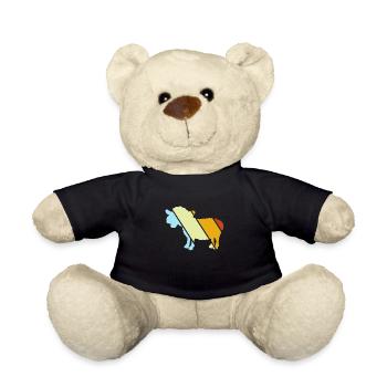 Sheep Retro - Teddy Bear - black - Front