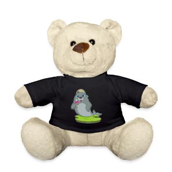 Seehund Waffeleis - Teddy - Schwarz - Vorne