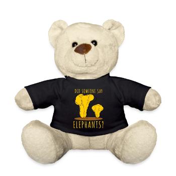 Elefanten Elefantenbaby Elefant - Teddy - Schwarz - Vorne