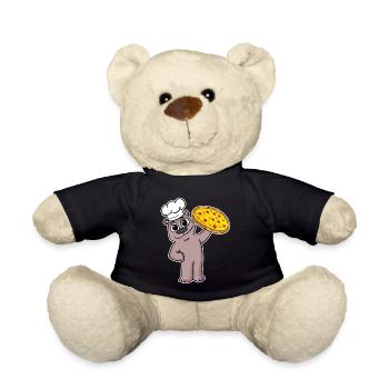 Pizza Chef Pizza Chef Bear Italy - Teddy Bear - black - Front