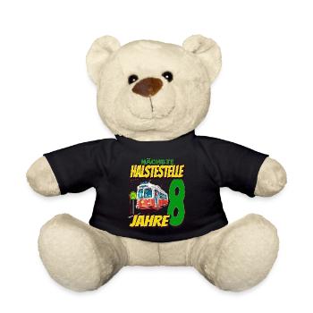 Ich Bin 8 Straßenbahnen - Straßenbahn - Teddy - Schwarz - Vorne