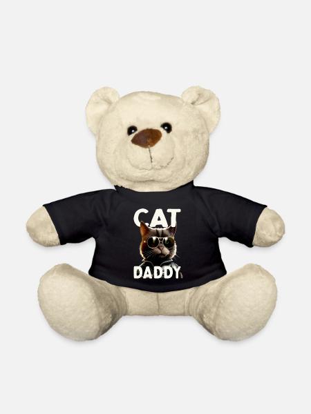 Cat Daddy Katzen Vater Cat Dad Papa Vatertag Katze - Teddy - Schwarz