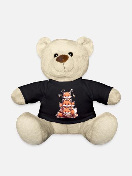Renard mignons - Nounours - noir