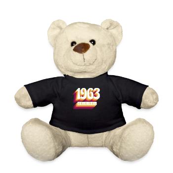 1963 Original. Coole Geschenkidee zum Geburtstag - Teddy - Schwarz - Vorne