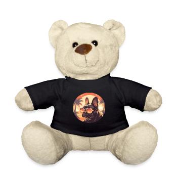 Lunettes de soleil Bulldog Bulldog français - Nounours - noir - Devant