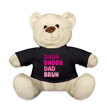 Drôle de fête des pères Dada Papa Papa Bruh - Nounours - noir - Devant