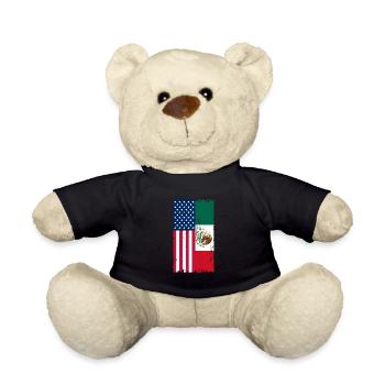 Mexico Mexican Mexican Nation Gift - Teddy Bear - black - Front