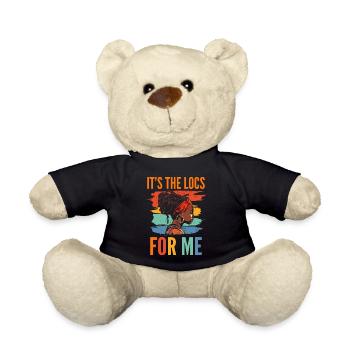 It's The Locs For Me - Afro Hair Black American - Teddy Bear - black - Front