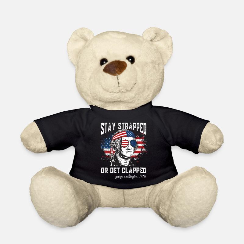 Bleiben Sie angeschnallt oder lassen Sie sich klatschen, George Washington - Teddy - Schwarz
