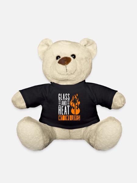 Glas und Wärme - Meine zwei Lieben - Glasbläser - Teddy - Schwarz