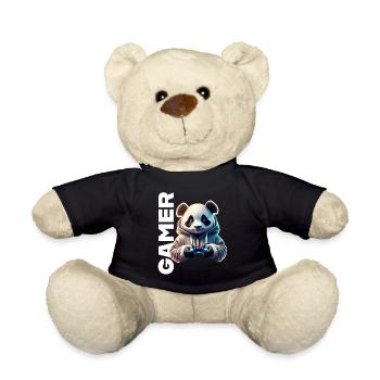Lettrage de joueur avec panda cool - Nounours - noir - Devant