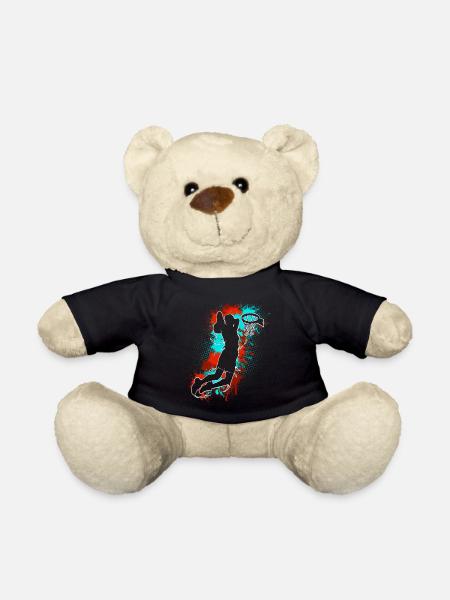 Basketball Basketballer - Teddy - Schwarz